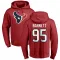 Red Men's Derek Barnett Houston Texans Pro Line Logo Pullover Hoodie