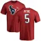 Red Men's Jalen Pitre Houston Texans Logo T-Shirt -