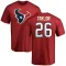 Red Men's J.J. Taylor Houston Texans Logo T-Shirt -