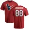 Red Men's Johnny Johnson III Houston Texans Logo T-Shirt -