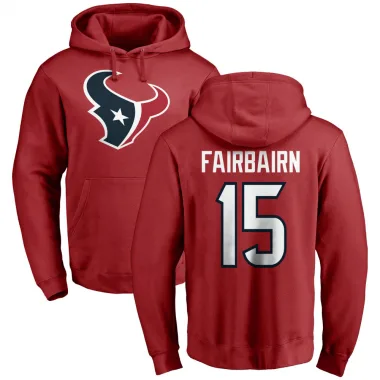 Red Men's Ka'imi Fairbairn Houston Texans Pro Line Logo Pullover Hoodie