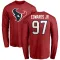 Red Men's Mario Edwards Jr. Houston Texans Logo Long Sleeve T-Shirt -