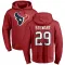 Red Men's M.J. Stewart Houston Texans Pro Line Logo Pullover Hoodie