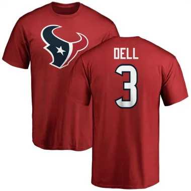 Red Men's Tank Dell Houston Texans Logo T-Shirt -