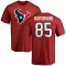 Red Men's Teagan Quitoriano Houston Texans Logo T-Shirt -