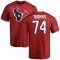 Red Men's Zach Thomas Houston Texans Logo T-Shirt -