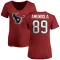 Red Women's Danny Amendola Houston Texans Logo Slim Fit T-Shirt -