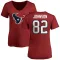 Red Women's Diontae Johnson Houston Texans Logo Slim Fit T-Shirt -