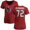 Red Women's Dylan Deatherage Houston Texans Logo Slim Fit T-Shirt -