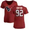 Red Women's Dylan Horton Houston Texans Logo Slim Fit T-Shirt -