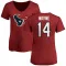 Red Women's Jared Wayne Houston Texans Logo Slim Fit T-Shirt -