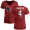 Red Women's Kamari Lassiter Houston Texans Logo Slim Fit T-Shirt -