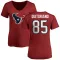 Red Women's Teagan Quitoriano Houston Texans Logo Slim Fit T-Shirt -