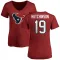 Red Women's Xavier Hutchinson Houston Texans Logo Slim Fit T-Shirt -