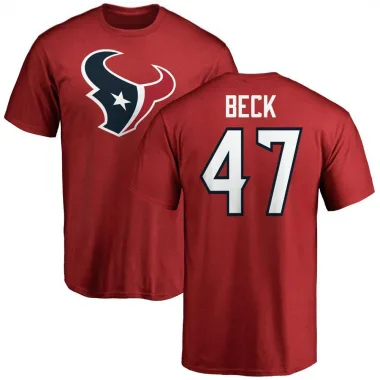 Red Youth Andrew Beck Houston Texans Logo T-Shirt -