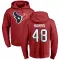 Red Youth Christian Harris Houston Texans Pro Line Logo Pullover Hoodie