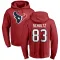 Red Youth Dalton Schultz Houston Texans Pro Line Logo Pullover Hoodie