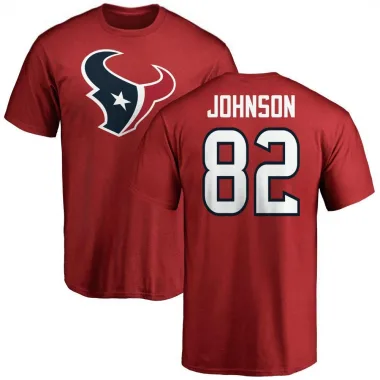 Red Youth Diontae Johnson Houston Texans Logo T-Shirt -