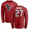 Red Youth Myles Bryant Houston Texans Logo Long Sleeve T-Shirt -