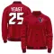 Red Youth Russ Yeast Houston Texans Full-Snap Jacket