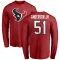 Red Youth Will Anderson Jr. Houston Texans Logo Long Sleeve T-Shirt -