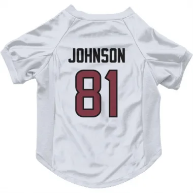 White Houston Texans Andre Johnson   Dog & Cat Pet Jersey