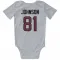 White Houston Texans Andre Johnson   Newborn & Infant Bodysuit