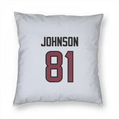 White Houston Texans Andre Johnson   Pillow Cover (18 X 18)