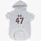 White Houston Texans Andrew Beck   Dog & Cat Pet Hoodie