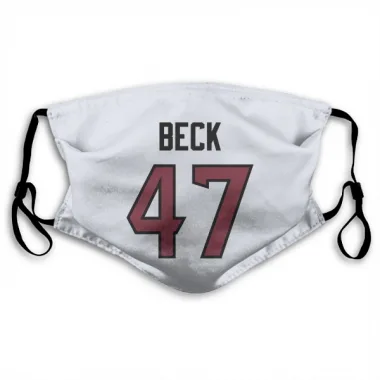 White Houston Texans Andrew Beck   Face Mask