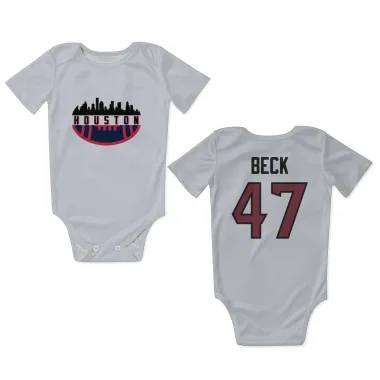 White Houston Texans Andrew Beck   Newborn & Infant Bodysuit