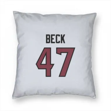 White Houston Texans Andrew Beck   Pillow Cover (18 X 18)