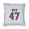 White Houston Texans Andrew Beck   Pillow Cover (18 X 18)