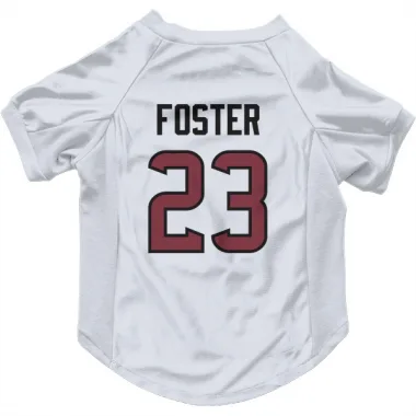 White Houston Texans Arian Foster   Dog & Cat Pet Jersey