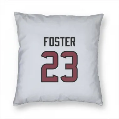 White Houston Texans Arian Foster   Pillow Cover (18 X 18)