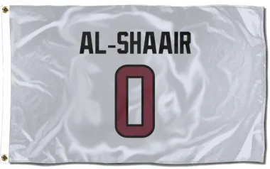 White Houston Texans Azeez Al-Shaair   Flag (3 X 5)