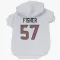 White Houston Texans Blake Fisher   Dog & Cat Pet Hoodie