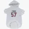 White Houston Texans Blake Fisher   Dog & Cat Pet Hoodie