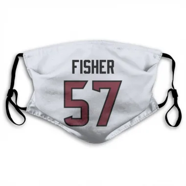 White Houston Texans Blake Fisher   Face Mask