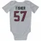 White Houston Texans Blake Fisher   Newborn & Infant Bodysuit