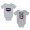 White Houston Texans Braxton Miller   Newborn & Infant Bodysuit