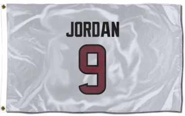 White Houston Texans Brevin Jordan   Flag (3 X 5)