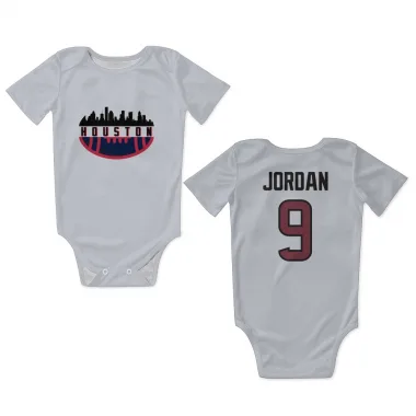 White Houston Texans Brevin Jordan   Newborn & Infant Bodysuit