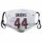 White Houston Texans British Brooks   Face Mask