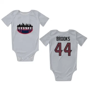 White Houston Texans British Brooks   Newborn & Infant Bodysuit