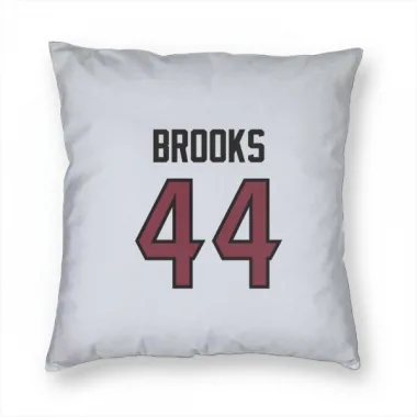 White Houston Texans British Brooks   Pillow Cover (18 X 18)