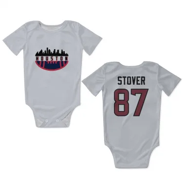 White Houston Texans Cade Stover   Newborn & Infant Bodysuit