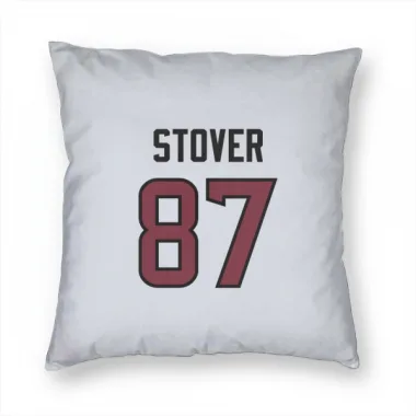 White Houston Texans Cade Stover   Pillow Cover (18 X 18)