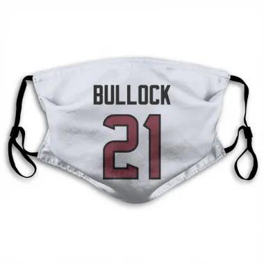 White Houston Texans Calen Bullock   Face Mask