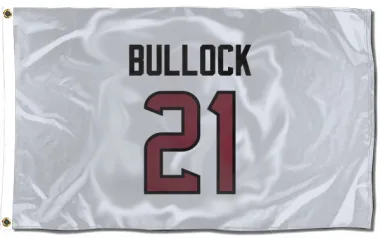 White Houston Texans Calen Bullock   Flag (3 X 5)